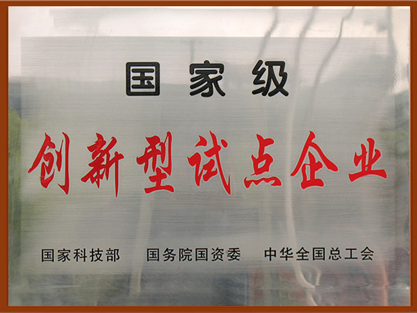 國家級創(chuàng)新型試點(diǎn)企業(yè)